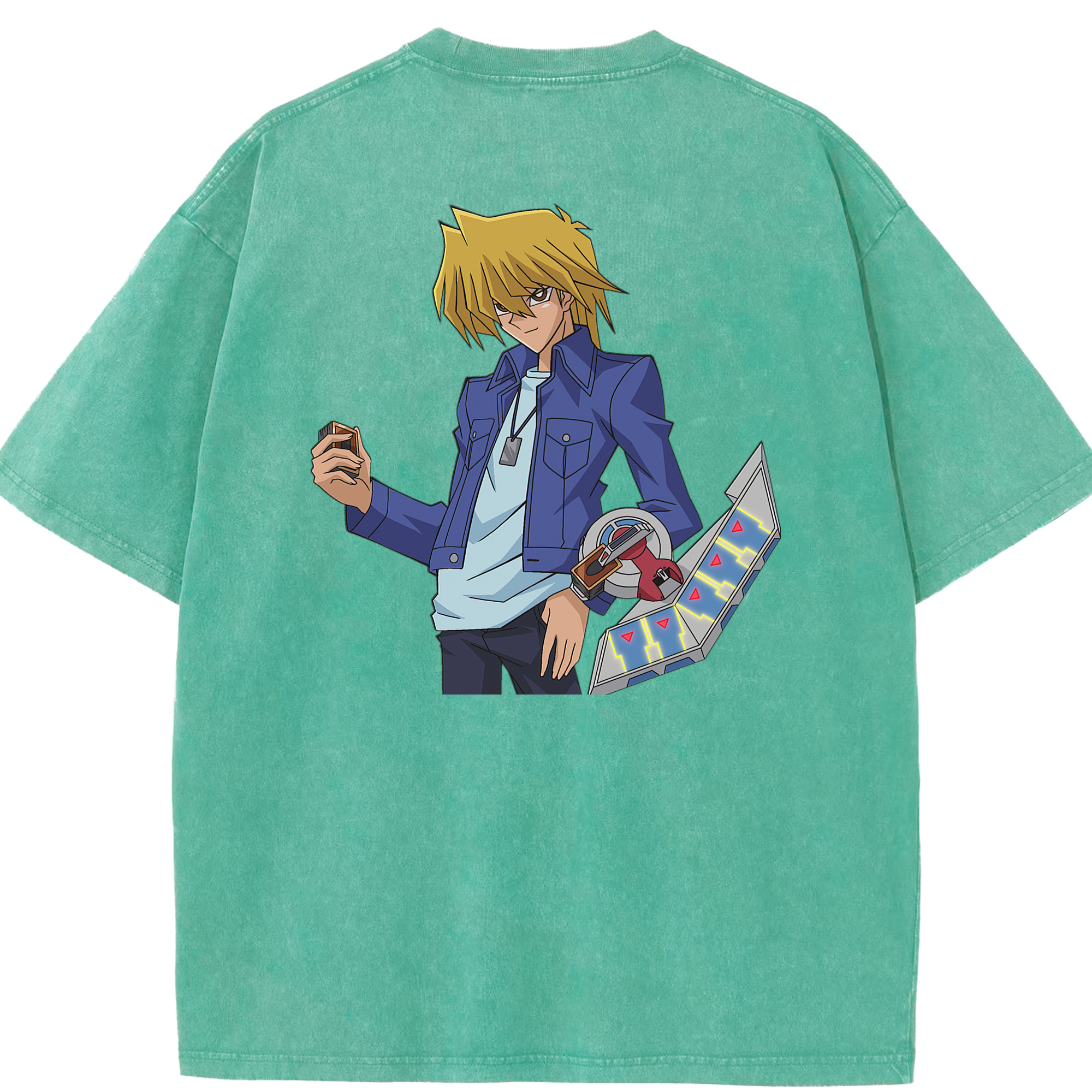 （画像用） 遊☆戯☆王 Yu-Gi-Oh! 綿100% ヴィンテージ風 半袖Tシャツ（背面プリント）